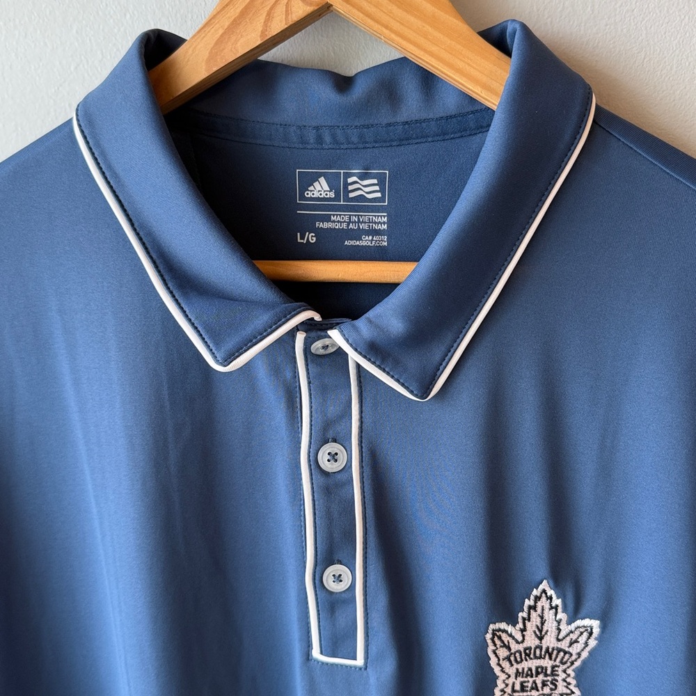 Adidas Toronto Maple Leaves Alumni Blue Polo - Picture 4 of 8